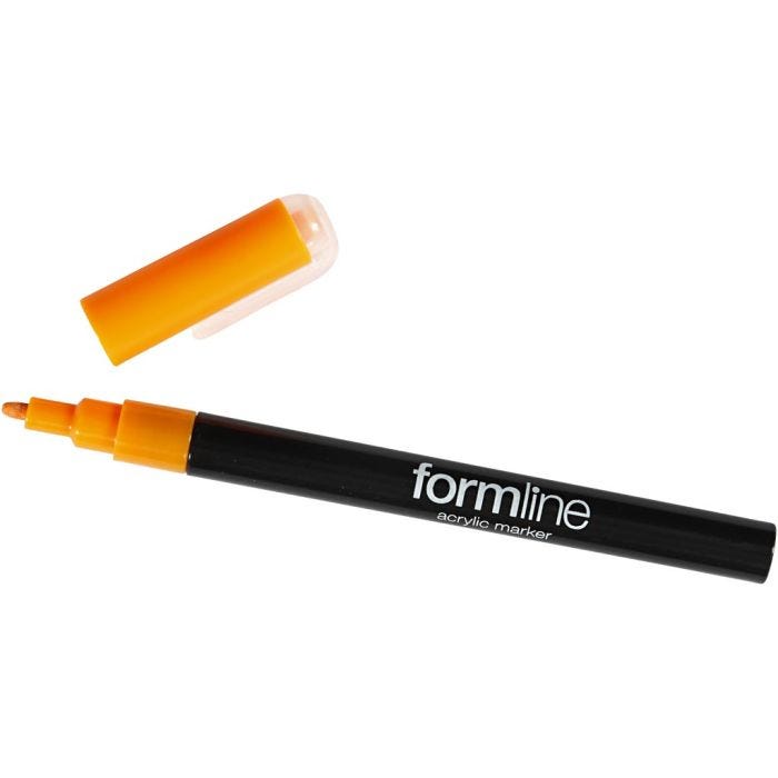 formline acrylstift, 0,9-1,3 mm, oranje, 1 stuk
