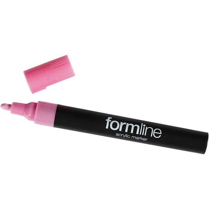 formline acrylstift, 2.5 mm, roze, 1 stuk