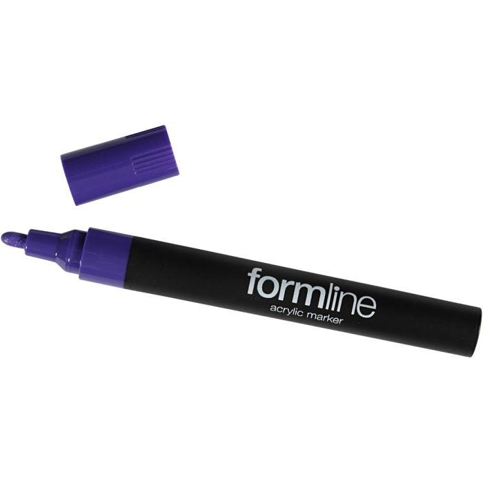 formline acrylstift, lijndikte 2.5 mm, paars, 1 stuk