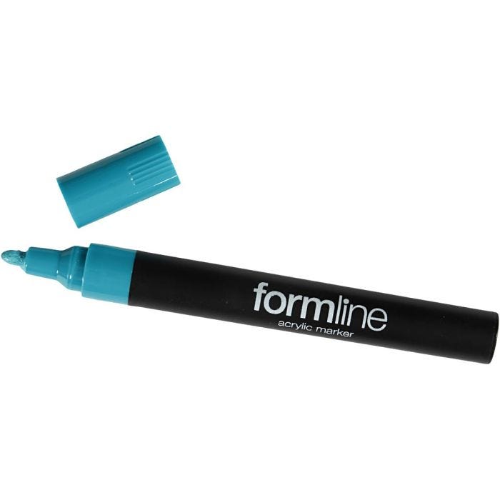 formline acrylstift, lijndikte 2.5 mm, turquoise, 1 stuk