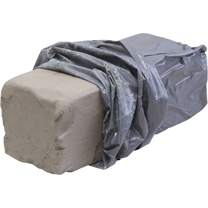 Witbakkende stoneware klei, 10kg/ 1 doos