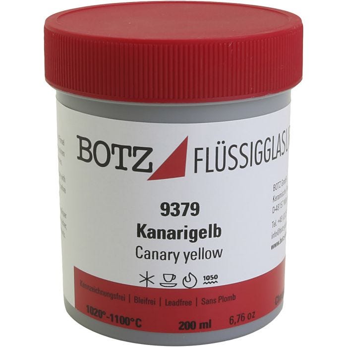 Glazuur voor klei, geel, 200ml/ 1 Doosje