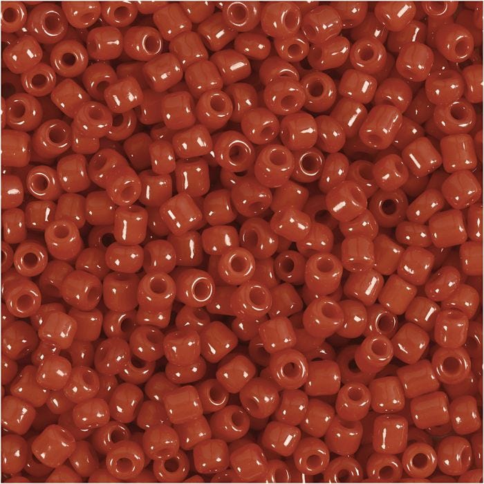 Rocailles, 3 mm, 8/0, 0,6-1,0 mm, donkerrood, 25gr/ 1 doos