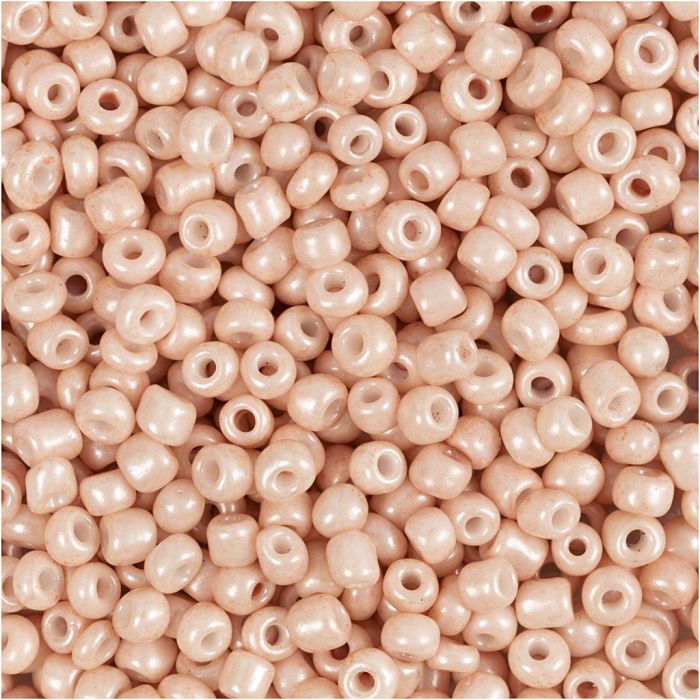Rocailles, d 3 mm, afm 8/0, gatgrootte 0,6-1,0 mm, dusty rose, 25 gr/ 1 doos