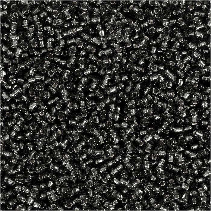 Rocailles, d 1,7 mm, afm 15/0, gatgrootte 0,5-0,8 mm, grey green, 500 gr/ 1 zak