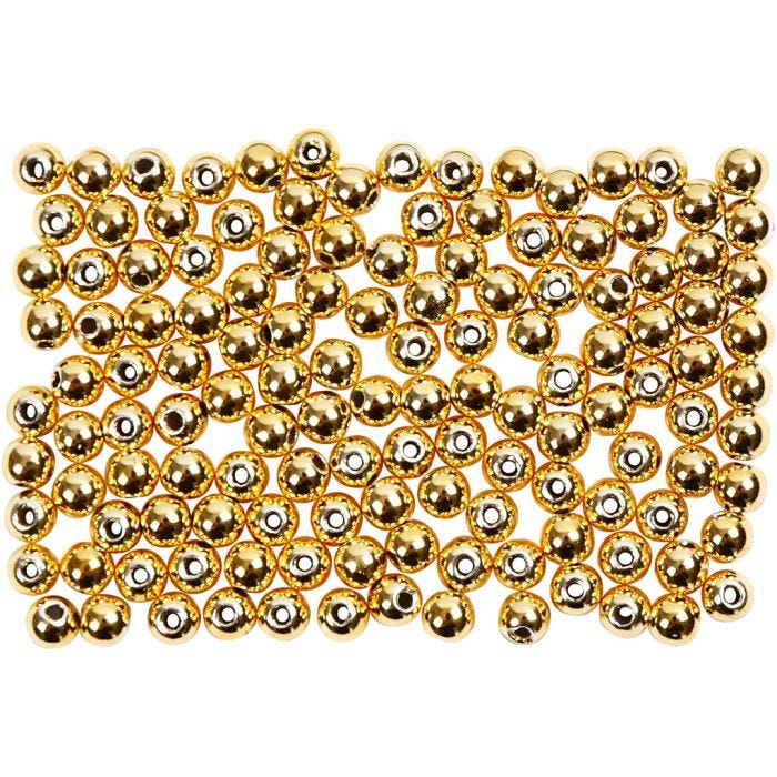 Waskralen, d 2,7 mm, gatgrootte 0,7 mm, goud, 150 stuk/ 1 doos