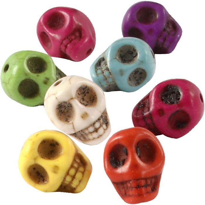 Howlite, 12 mm, 1,5 mm, sterke kleuren, 32stuk/ 1 doos