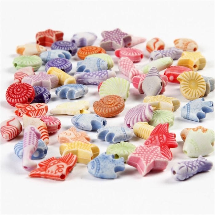 Pastel mix, afm 9-12 mm, gatgrootte 1,2 mm, 110 gr, 175 ml/ 1 doos