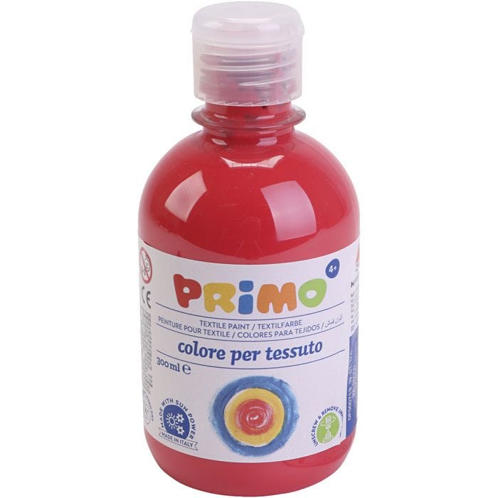 Textielverf, rood, 300 ml/ 1 fles