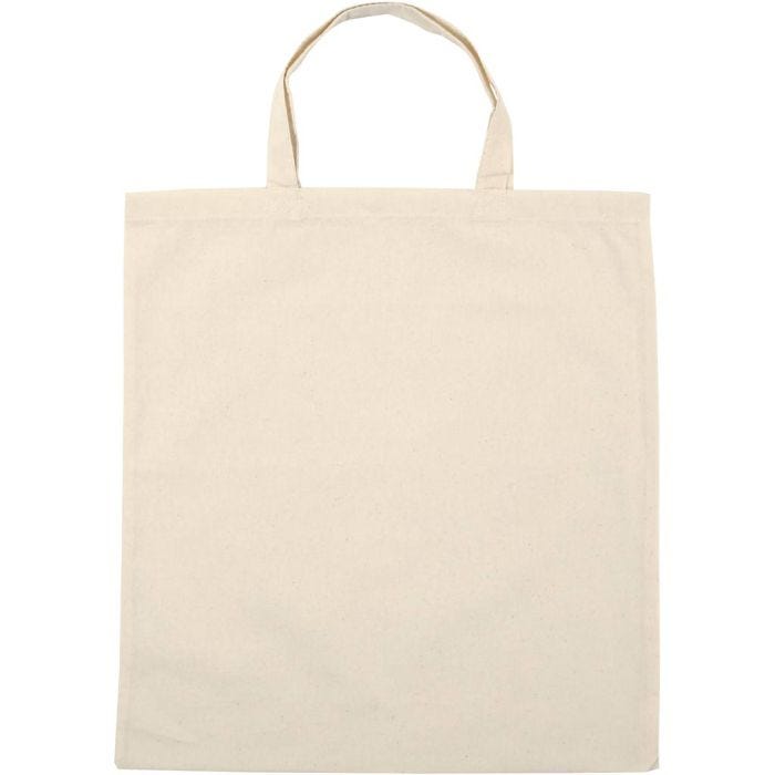 Draagtas , afm 38x42 cm, 145 gr, licht naturel, 20x5 stuk/ 1 doos