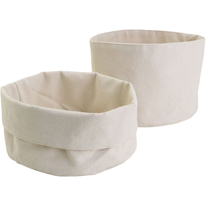 Stoffen manden, H: 14,5 cm, d 20 cm, 385 gr, licht naturel, 10 stuk/ 1 doos