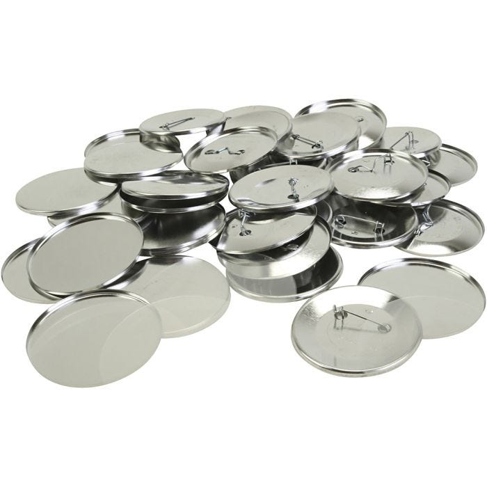 Buttons, d 5,5 cm, 100 stuk/ 1 doos