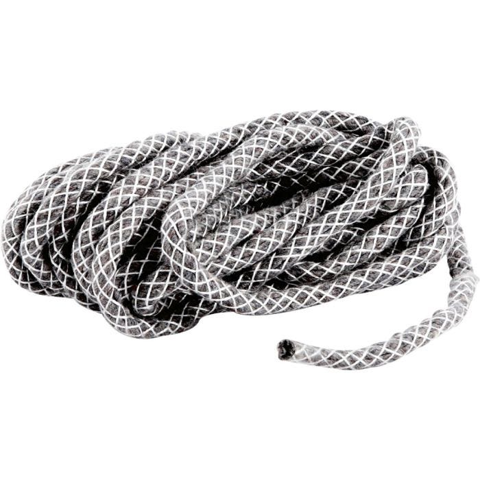 Lont voor kaarsen in de open lucht, Geschikt voor kaarsen met een maximale diameter van 12 cm., dikte 5 mm, 5 m/ 1 doos