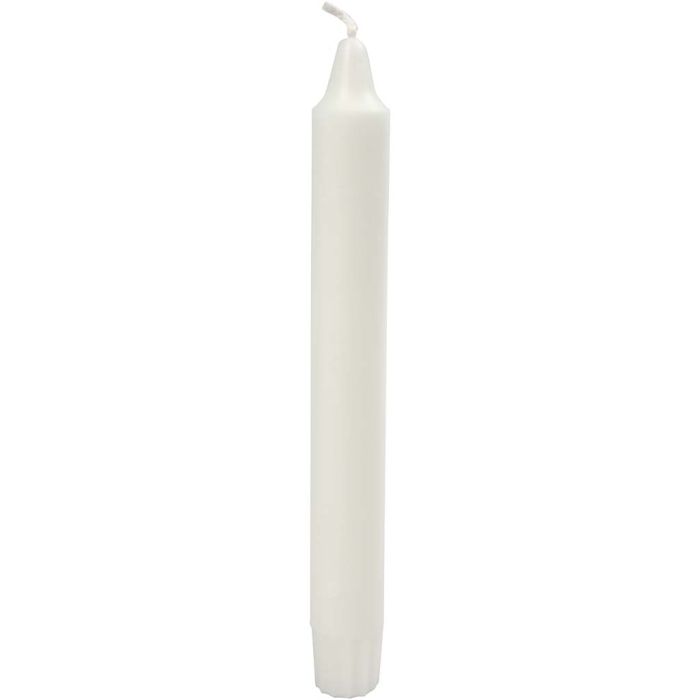 Kaarsen, 20 cm, 23 mm, wit, 30stuk/ 1 doos