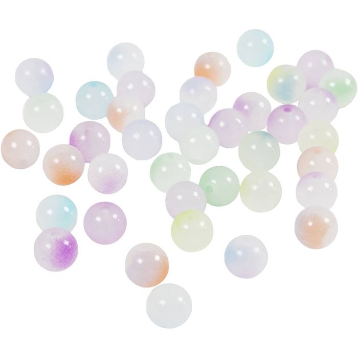 Prinsessenkralen, d 8 mm, gatgrootte 1,5 mm, ca. 900 stuk, diverse kleuren, 600 gr/ 1 doos