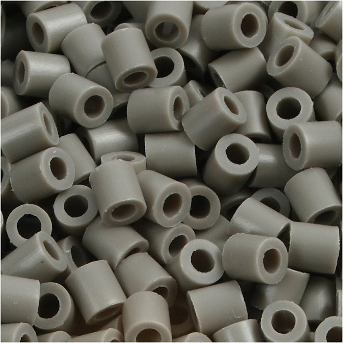 Strijkkralen, afm 5x5 mm, gatgrootte 2,5 mm, medium, essen (32226), 1100 stuk/ 1 doos