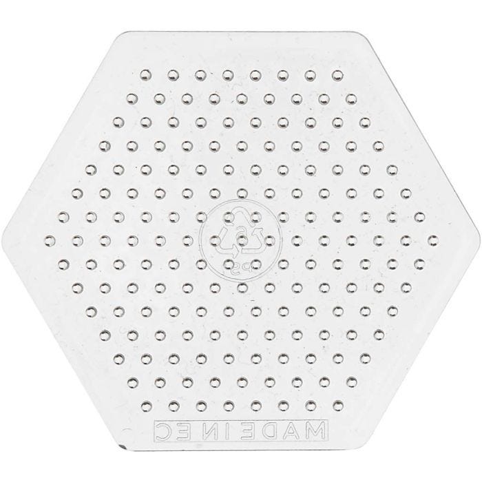 Onderplaat, kleine zeskant, afm 7 cm, medium, 10 stuk/ 1 doos