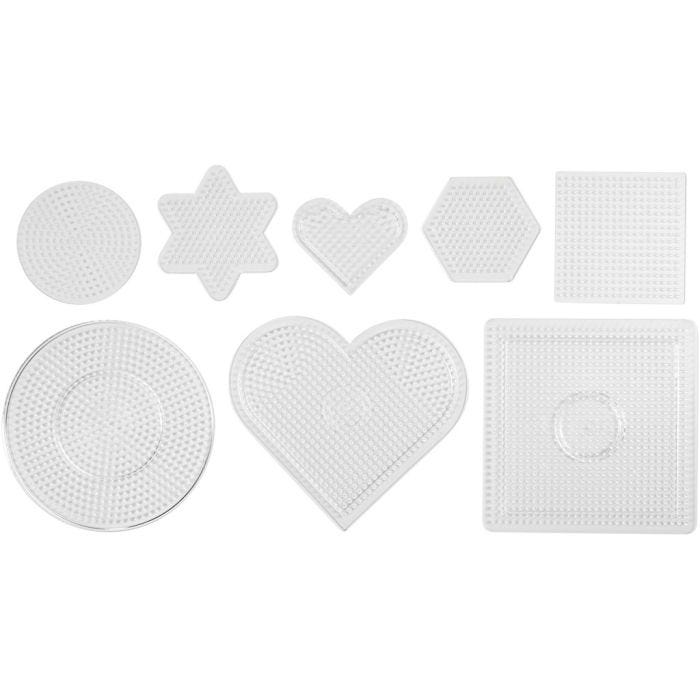 Onderplaat, afm 7-15 cm, medium, helder, 8stuk/ 1 doos