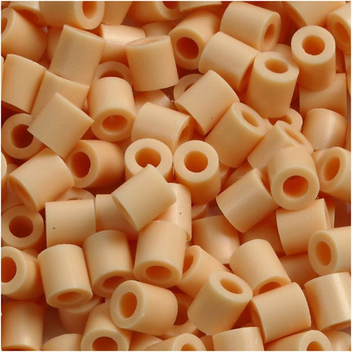 Foto kralen, afm 5x5 mm, gatgrootte 2,5 mm, medium, lichtpoeder (7), 6000 stuk/ 1 doos