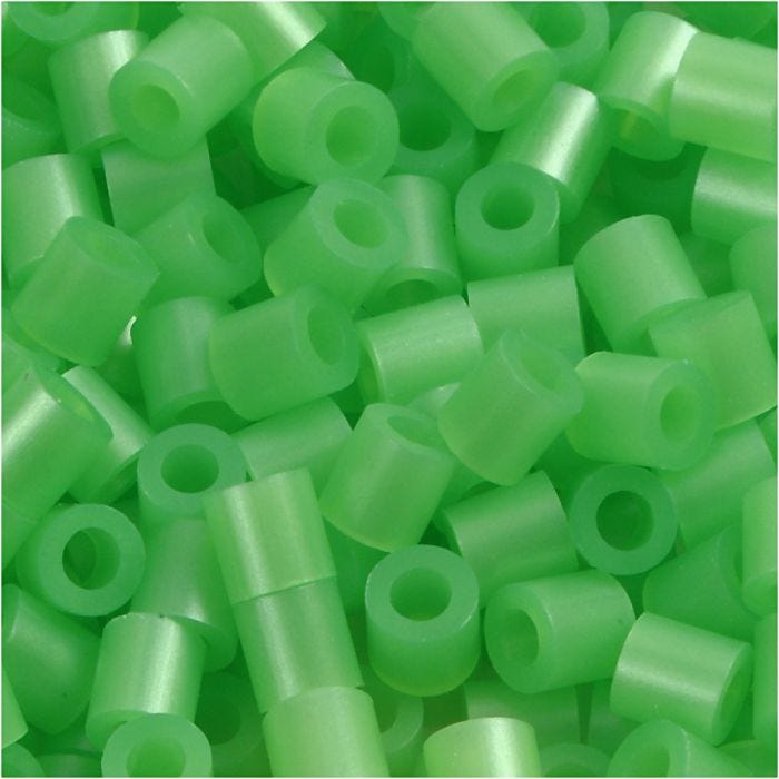 Foto kralen, afm 5x5 mm, gatgrootte 2,5 mm, medium, groen parelmoer (22), 6000 stuk/ 1 doos