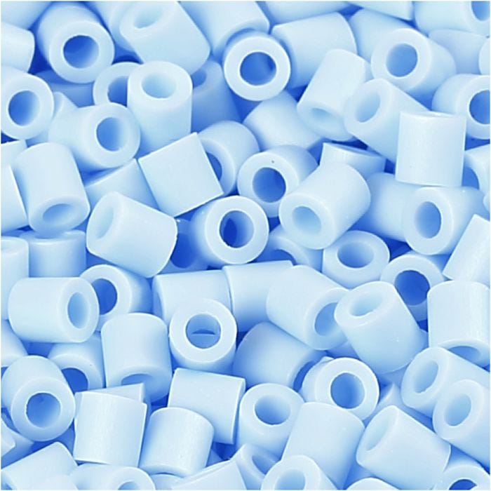 Foto kralen, afm 5x5 mm, gatgrootte 2,5 mm, medium, lichtblauw (28), 6000 stuk/ 1 doos