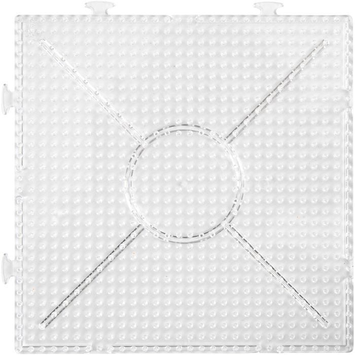 Photo Pearls Onderplaat, groot vierkant, afm 15x15 cm, medium, helder, 2 stuk/ 1 doos