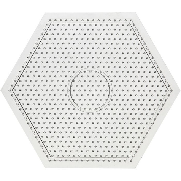 Onderplaat, grote zeskant, afm 15x15 cm, medium, 10stuk/ 1 doos