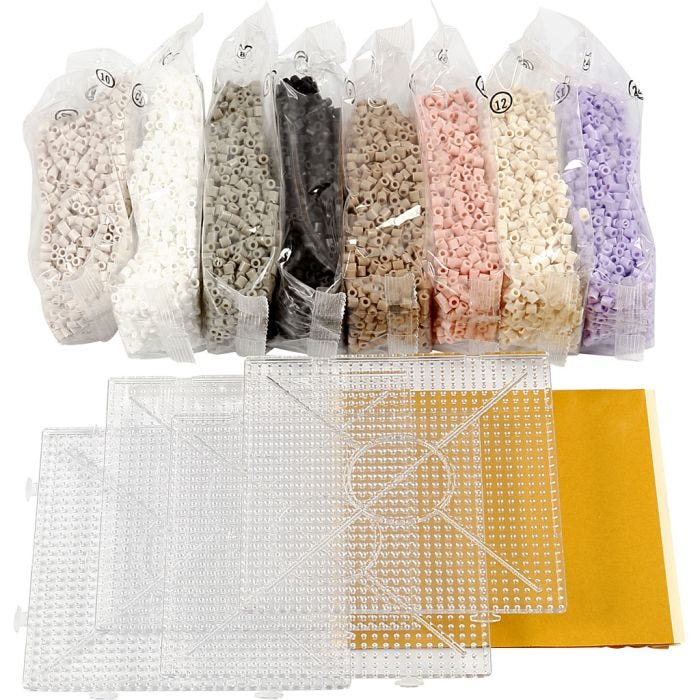 Starterset Foto kralen, medium, diverse kleuren, 14000 stuk, 1 set