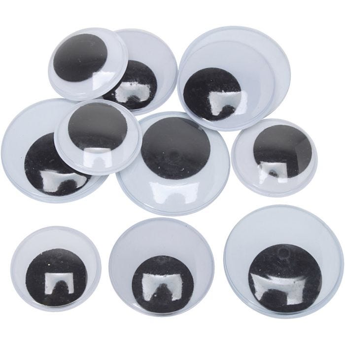 Wiebelogen, afm 30+35+40 mm, Maxi, 150 paar, 300 stuk/ 1 doos