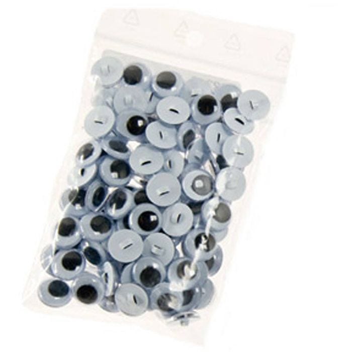 Wiebelogen, afm 12 mm, 50 paar, 100 stuk/ 1 zak