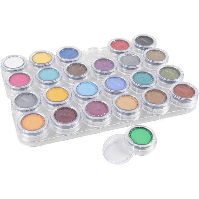 Grimas Schmink - Schminkpalet, diverse kleuren, 24x2.50ml/ 1 stuk