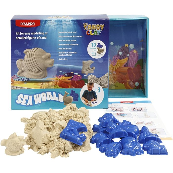 Sandy Clay® , seaworld, naturel, 1 set