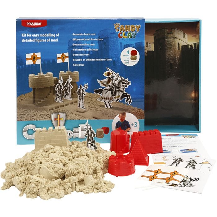 Sandy Clay® , Ridderburcht, naturel, 1 set