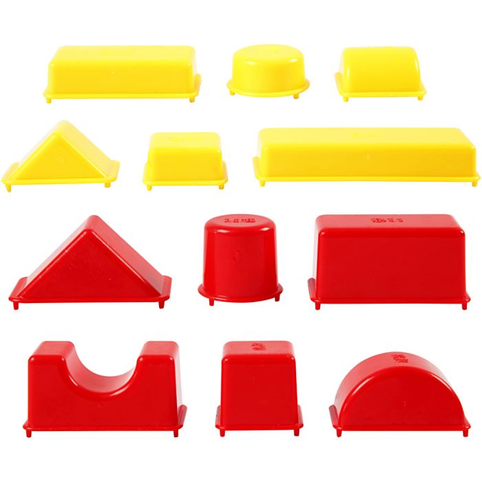 Vormpjes, geometrie, afm 3,5-9,5 cm, 12 stuk/ 1 doos