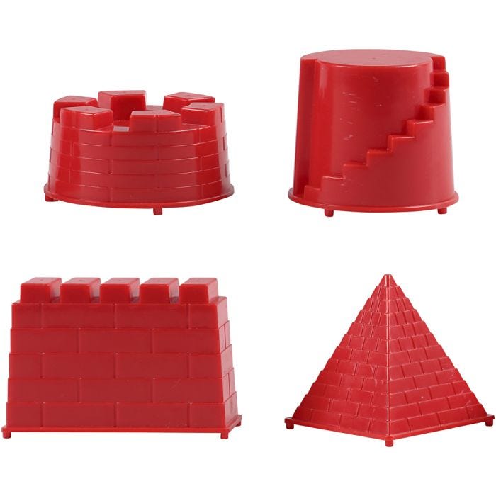 Vormpjes, kasteel, afm 5,5-8,5 cm, 4 stuk/ 1 doos