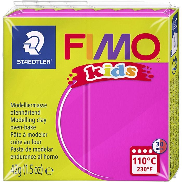FIMO® Kids Boetseerklei, roze, 42 gr/ 1 doos