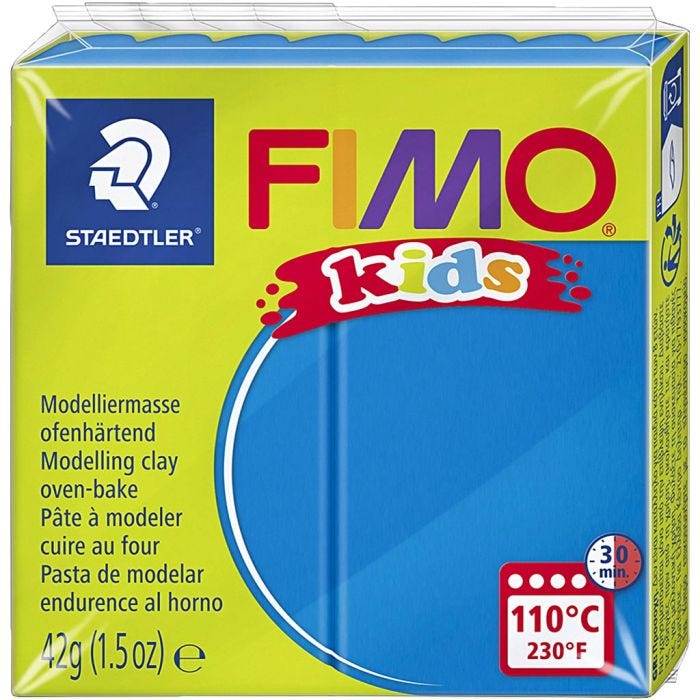 FIMO® Kids Boetseerklei, blauw, 42 gr/ 1 doos