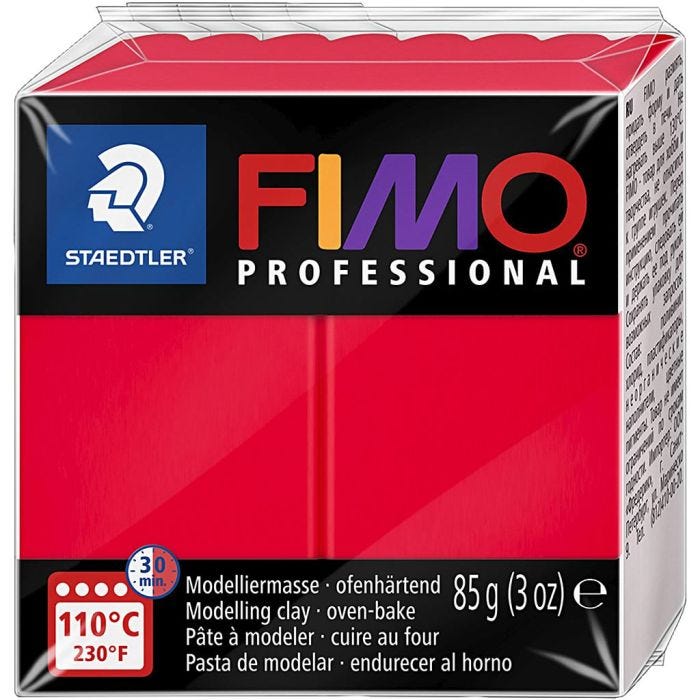 FIMO® Professional, rood, 85 gr/ 1 doos
