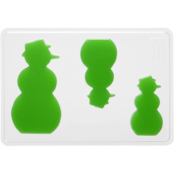 Gietmal, sneeuwpop, 6+8+10 cm, 9 mm, 14,9x22 cm, 1 stuk