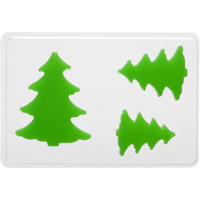 Gietmal, denneboom, 6+8+10 cm, 9 mm, 14,9x22 cm, 1 stuk