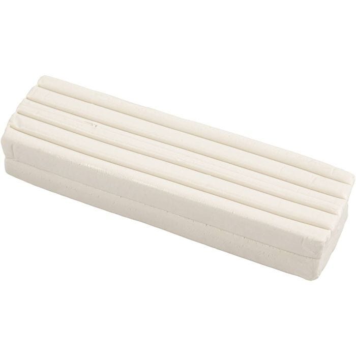 Boetseerklei, afm 13x6x4 cm, wit, 500 gr/ 1 doos