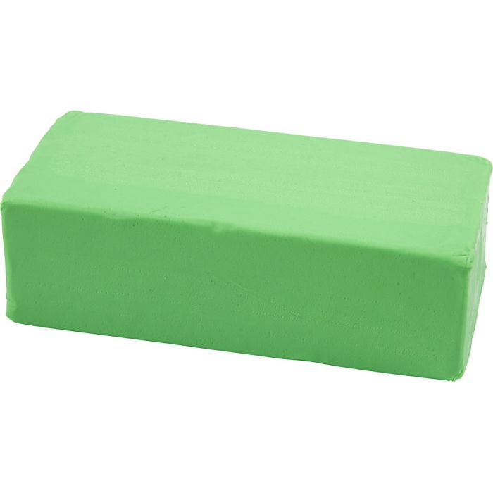 Boetseerklei, afm 13x6x4 cm, neon groen, 500 gr/ 1 doos