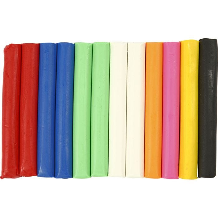 Boetseerklei, diverse kleuren, 200 gr/ 1 doos