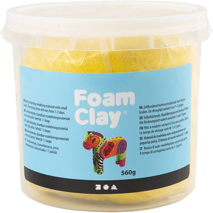 Foam Clay®, geel, 560 gr/ 1 emmer