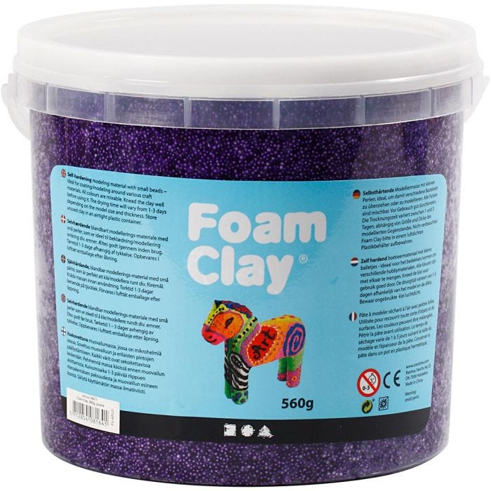 Foam Clay®, paars, 560gr/ 1 emmer