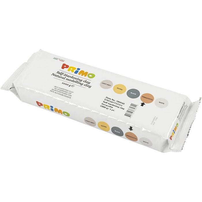 Zelfhardende Klei, terracotta, 1000 gr/ 1 doos