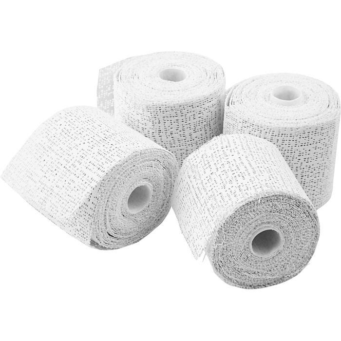 Gipsgaas, L: 2,7 M, B: 5 cm, wit, 4 rol/ 1 doos