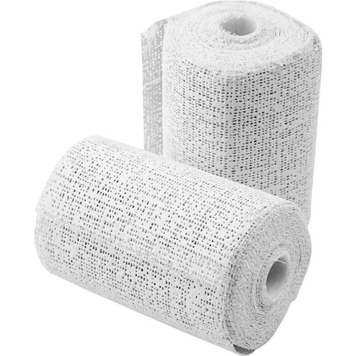 Gipsgaas, 2,7 M, 7,5 cm, wit, 2rol/ 1 doos