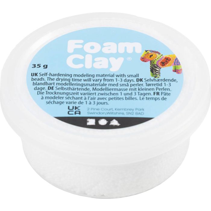 Foam Clay®, wit, 35 gr/ 1 Doosje