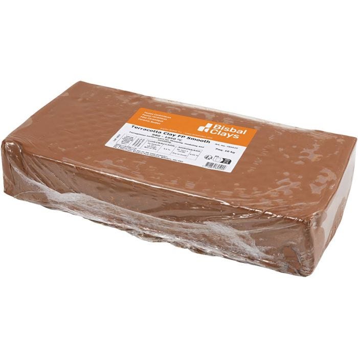 Rode klei, 10kg/ 1 doos